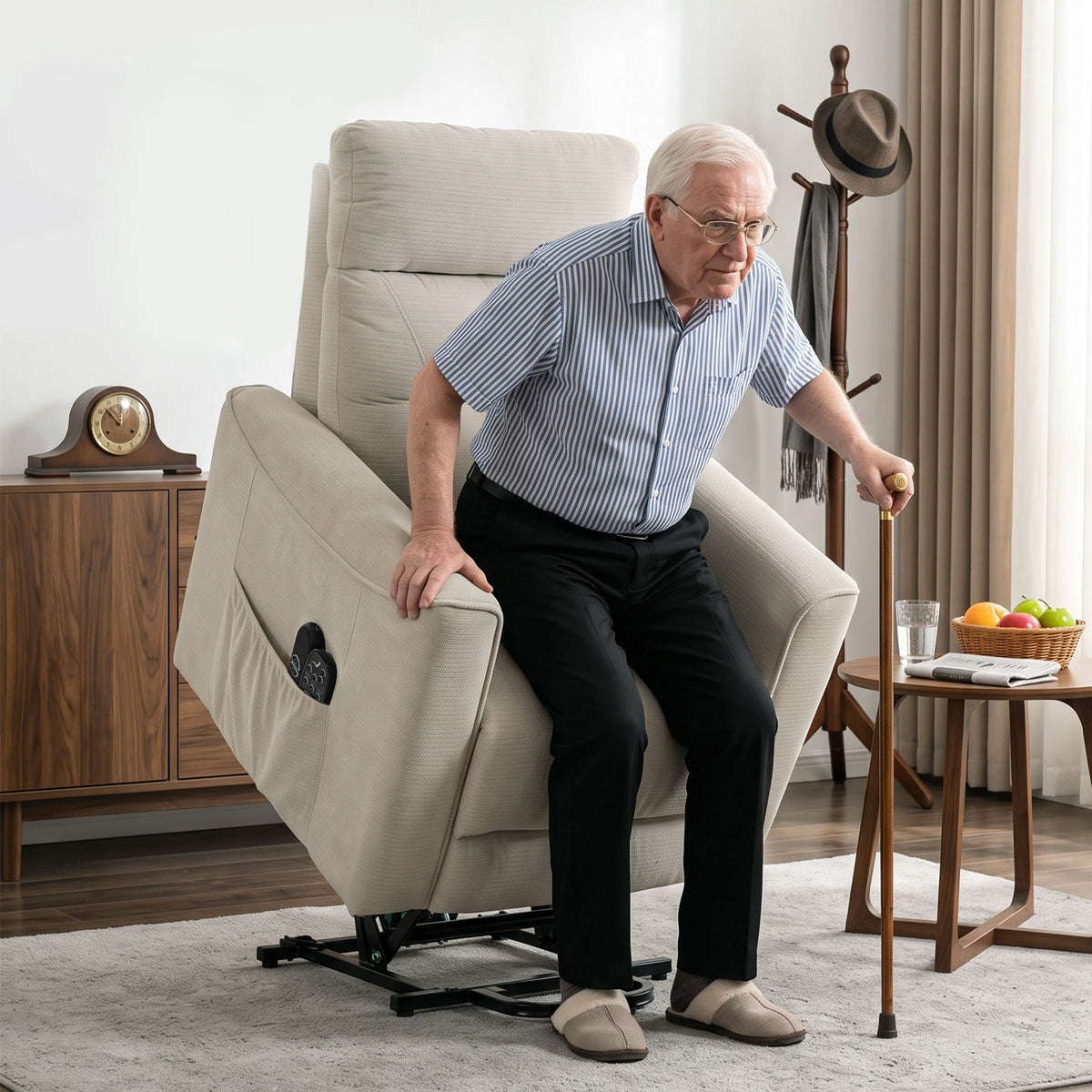 Elektrischer Relaxsessel mit Aufstehhilfe und Massage