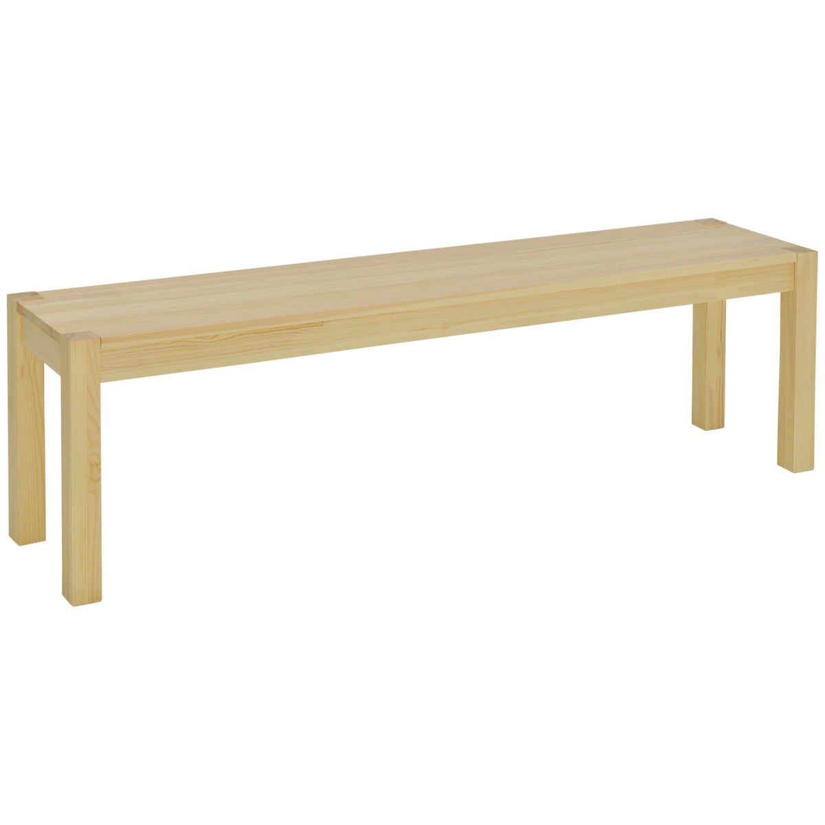 Sitzbank aus Holz mit schlichtem Design