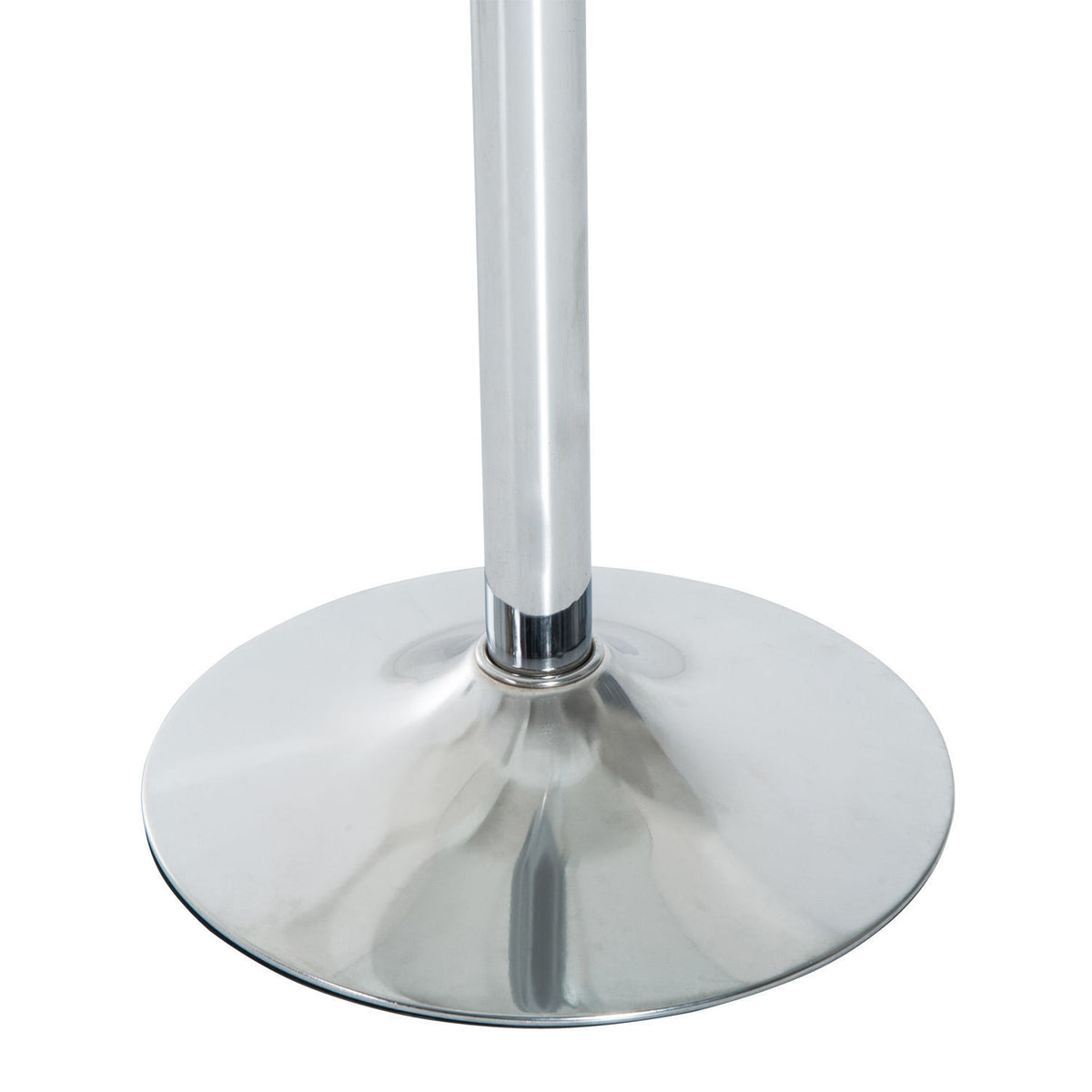 Runder Esstisch mit 8-mm-Glasplatte und Metallgestell