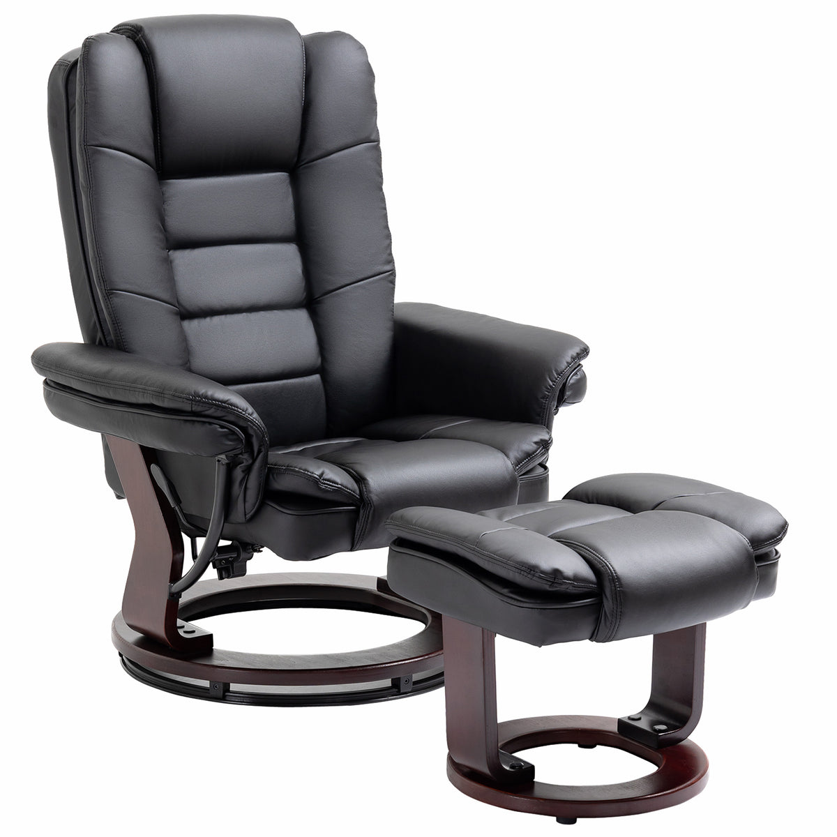 Relaxsessel mit Hocker, drehbar und verstellbar