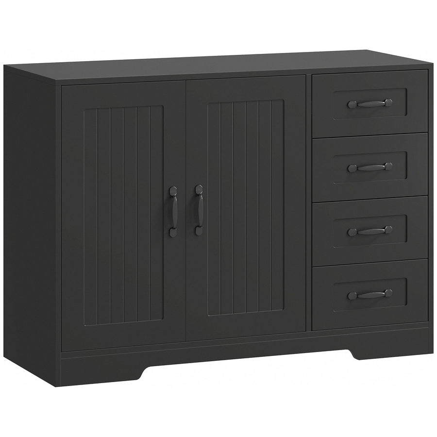 Sideboard 105 cm mit 4 Schubladen und Schrank