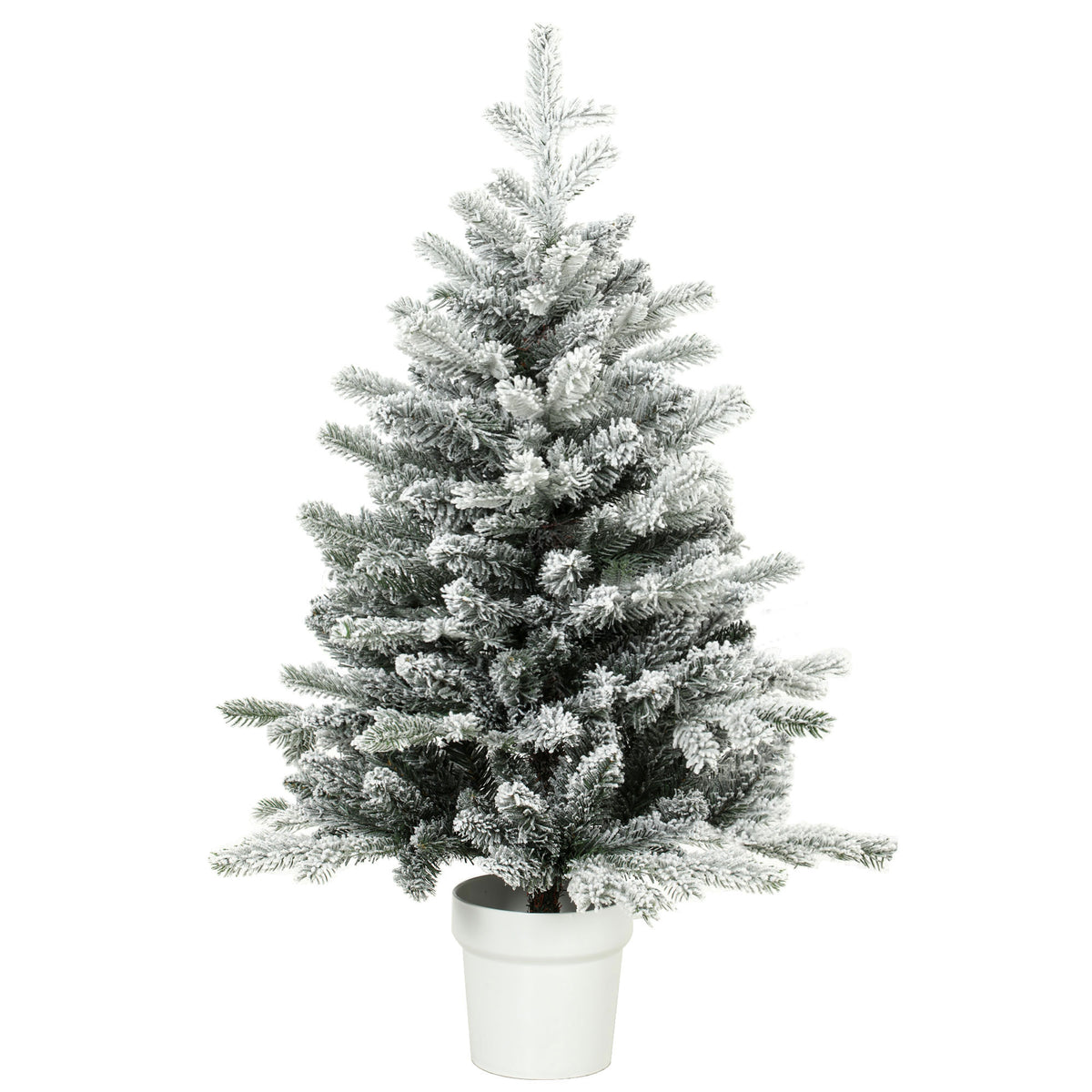 Künstlicher Weihnachtsbaum 90 cm mit Schnee-Effekt