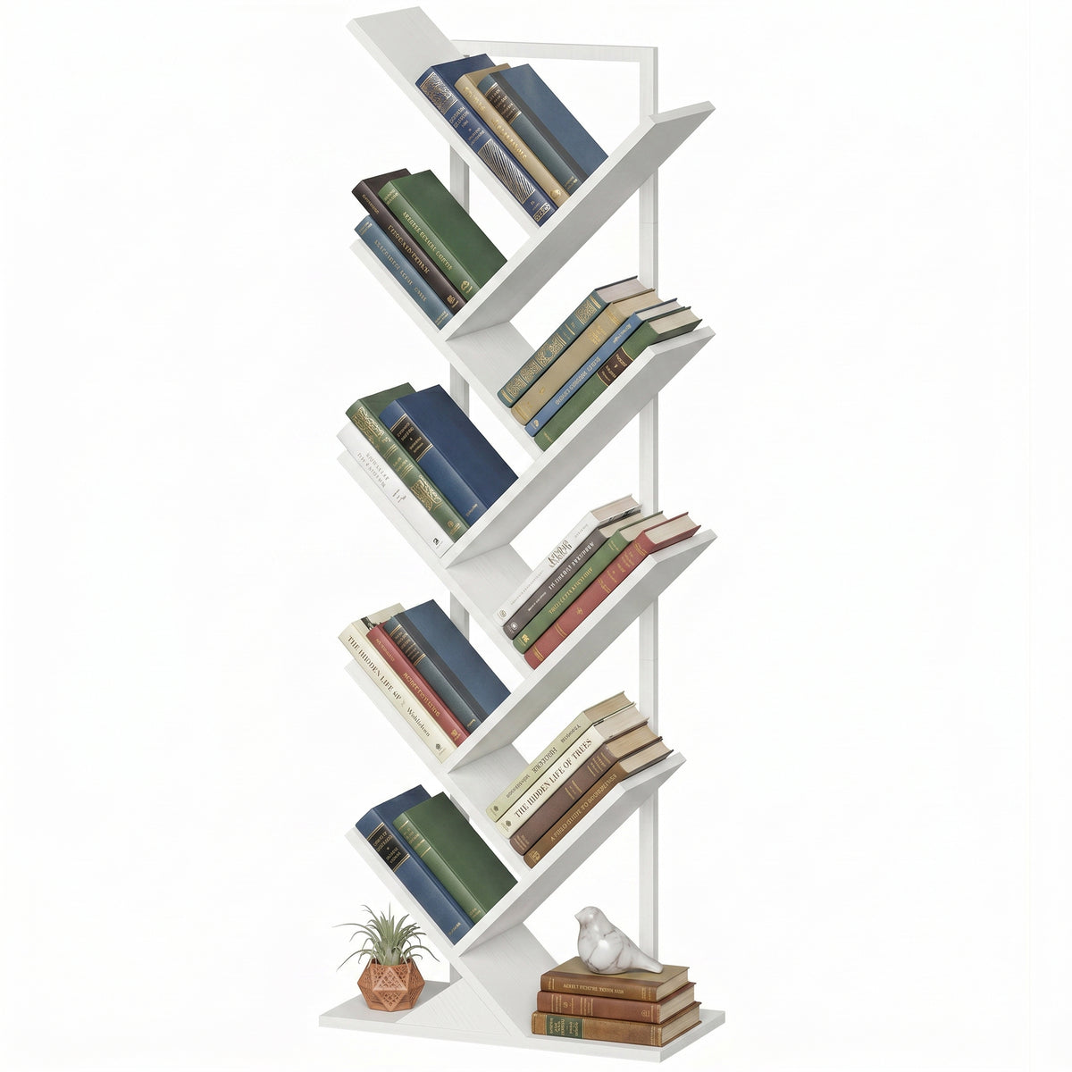 Baum-Bücherregal mit 7 oder 9 Ebenen