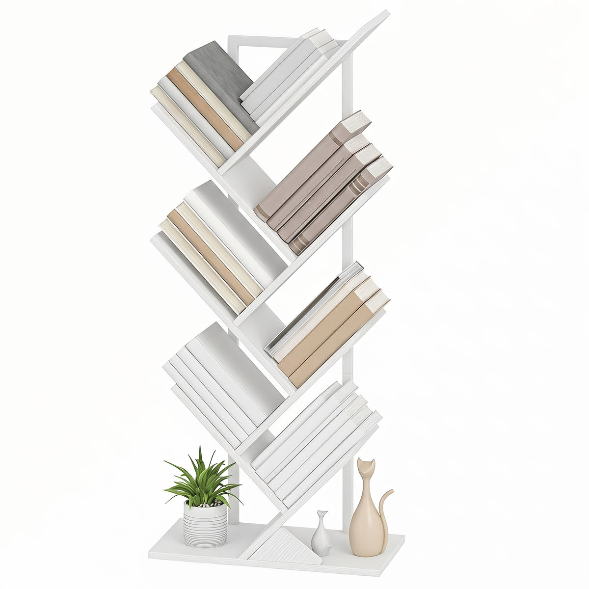 Baum-Bücherregal mit 7 oder 9 Ebenen