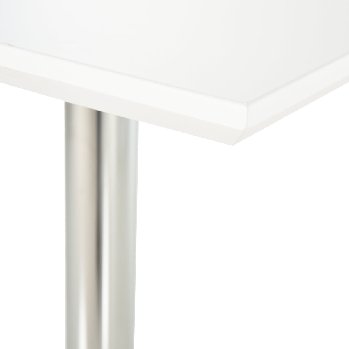 Quadratischer Bartisch höhenverstellbar aus Stahl
