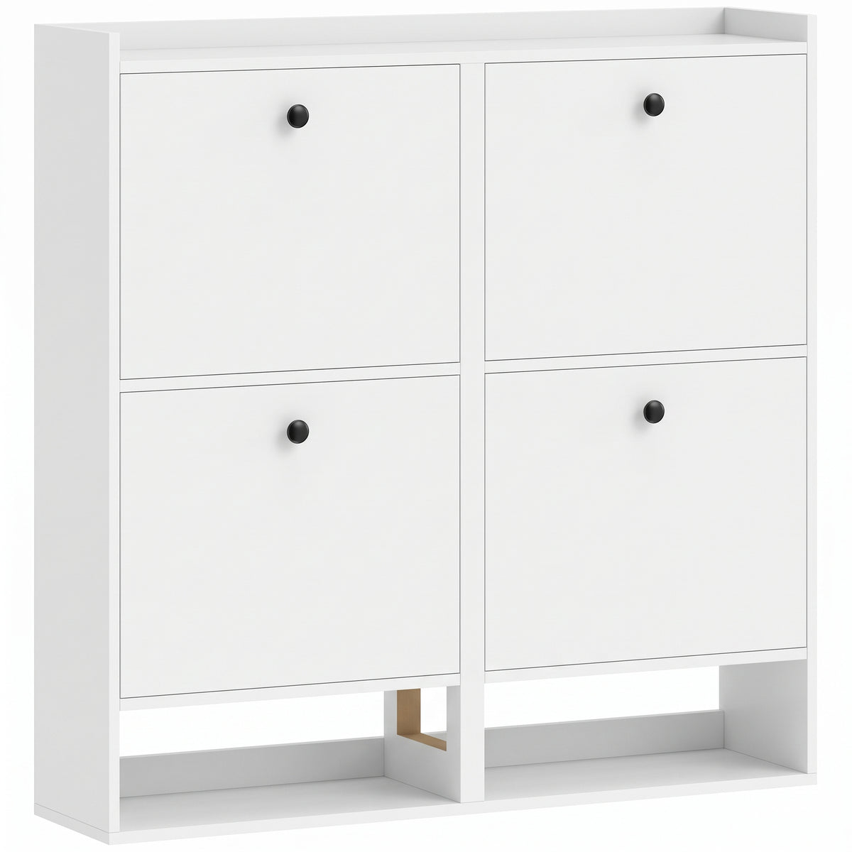 Schuhschrank mit 4 Klappfächern und Ablage