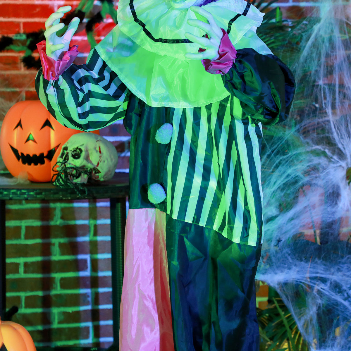 Animierte Halloween-Clowndekoration mit Soundeffekten