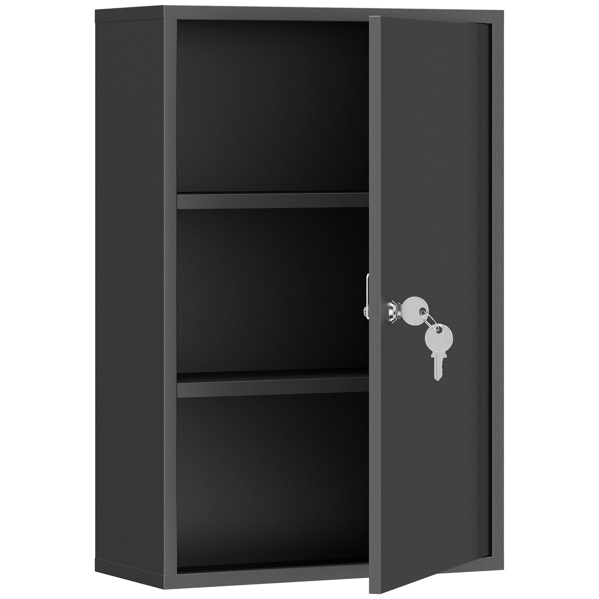 Wand-Medikamentenschrank aus Metall mit Schloss