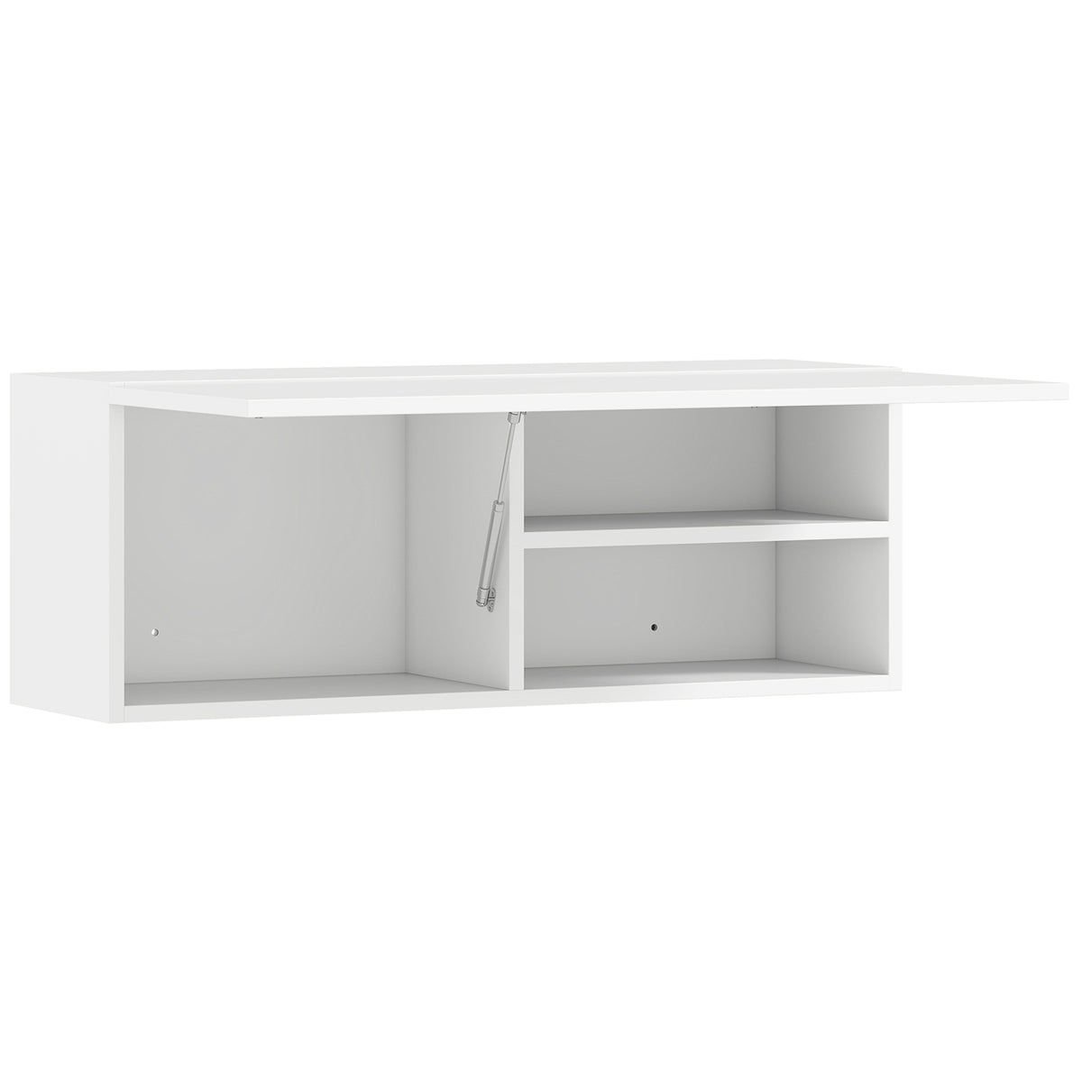 Badezimmer-Hängeschrank mit Klapptür und Gasdruckfeder