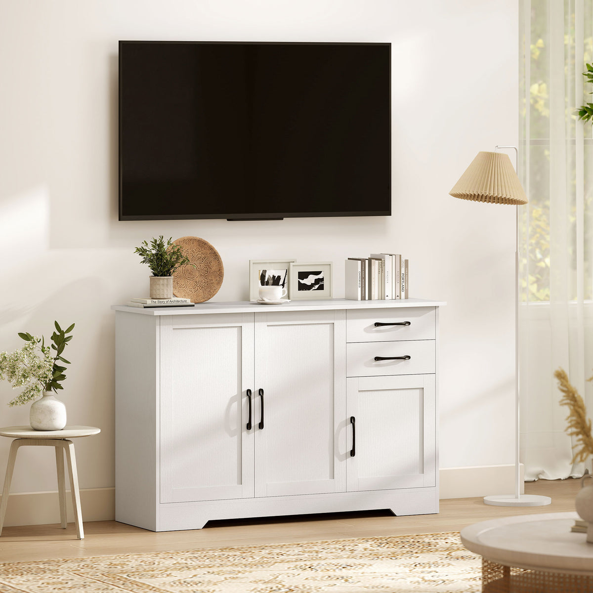 Sideboard 120 cm mit 2 Schubladen und 3 Türen