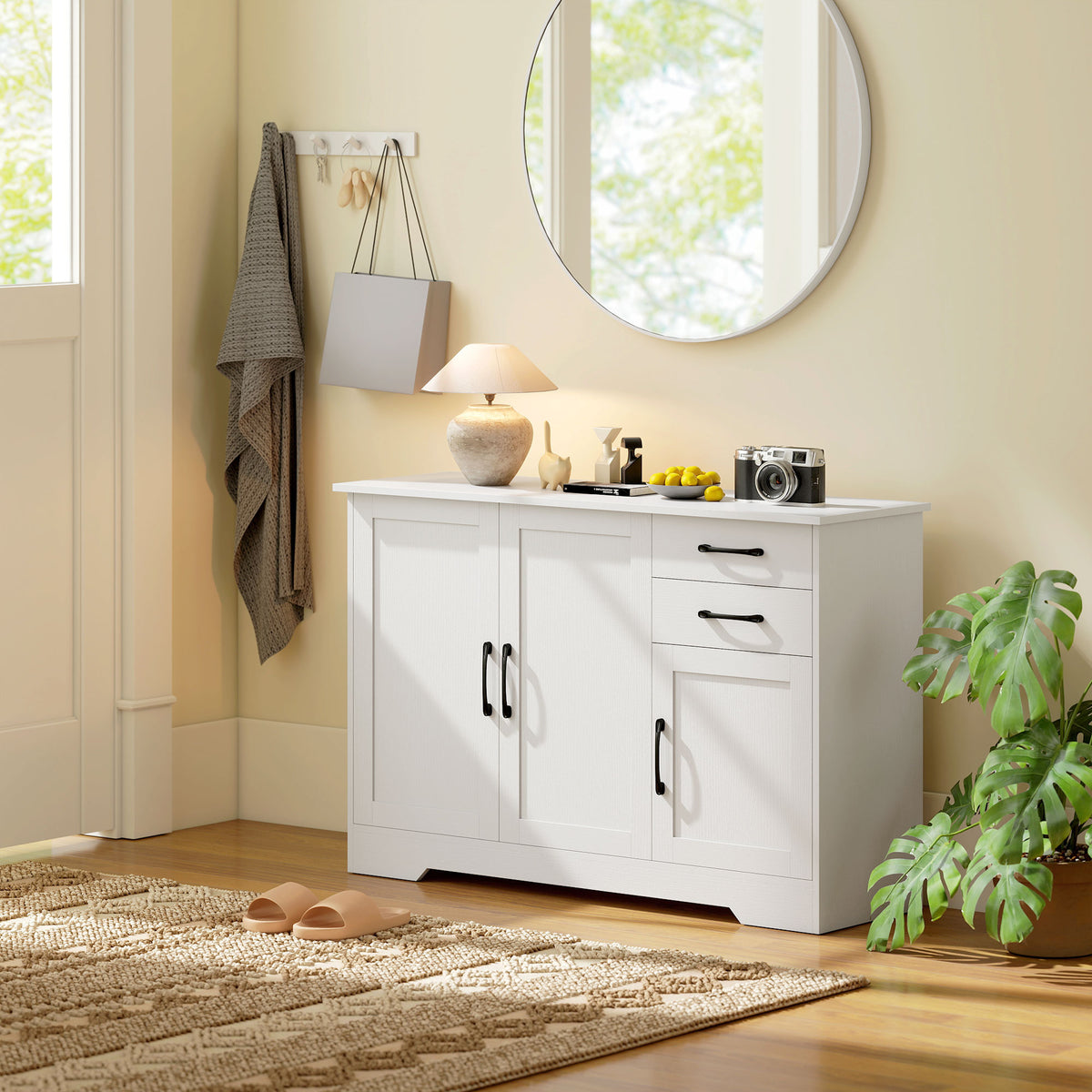 Sideboard 120 cm mit 2 Schubladen und 3 Türen