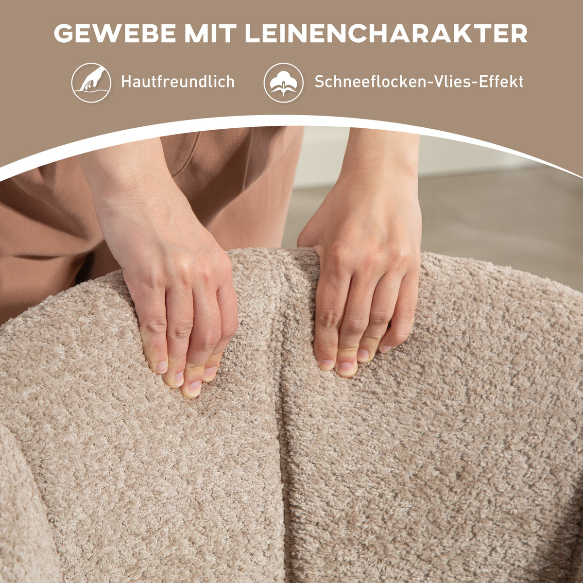 Drehbarer Polstersessel mit Sitzschale