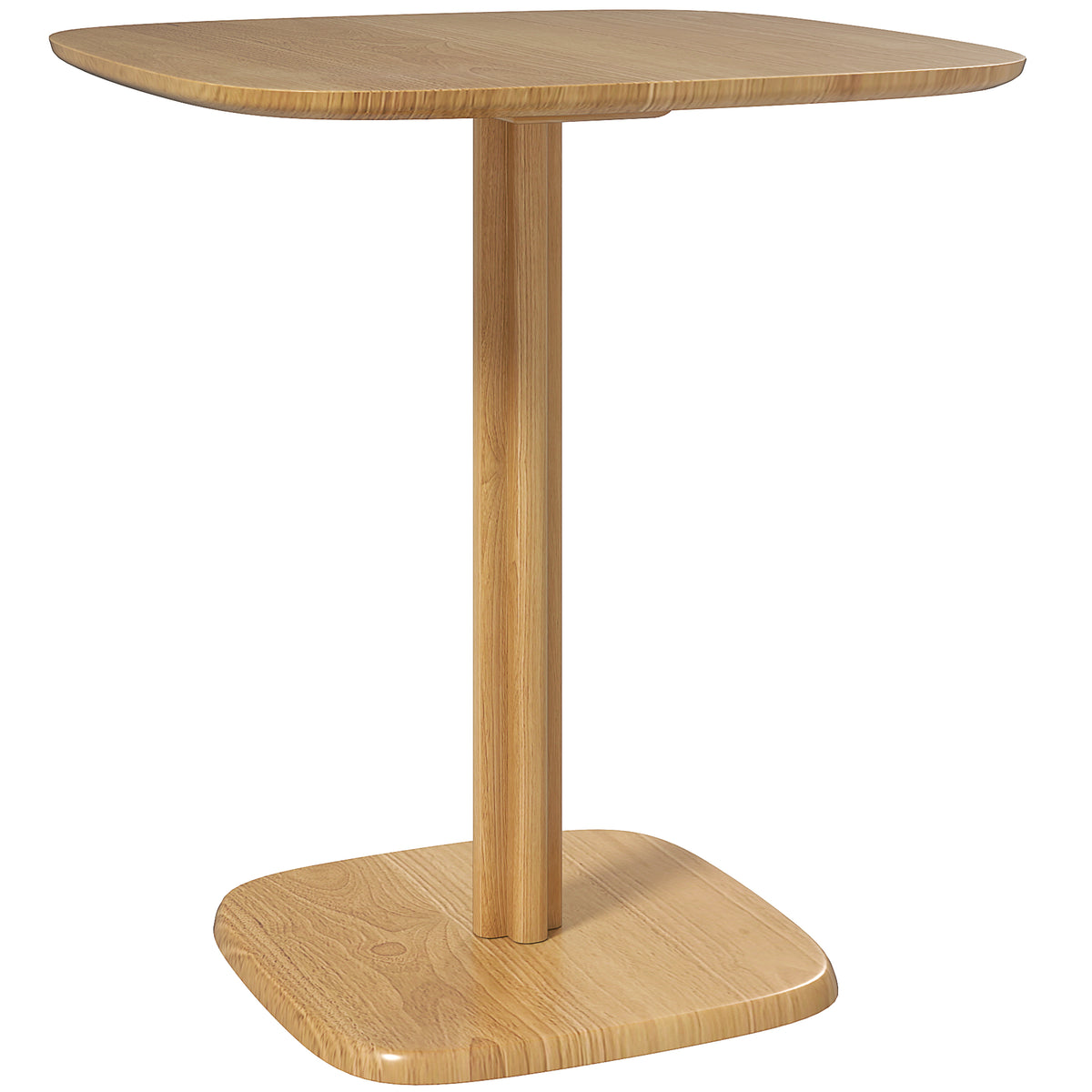 Quadratischer Esstisch aus Kautschukholz