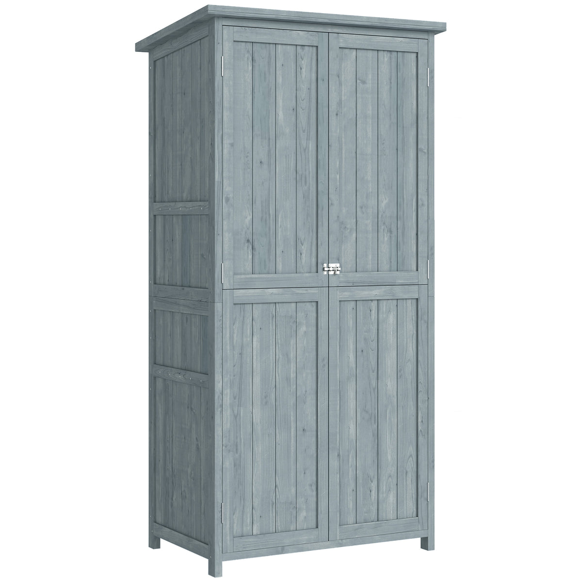 Gartenschrank aus Tannenholz mit Doppeltür