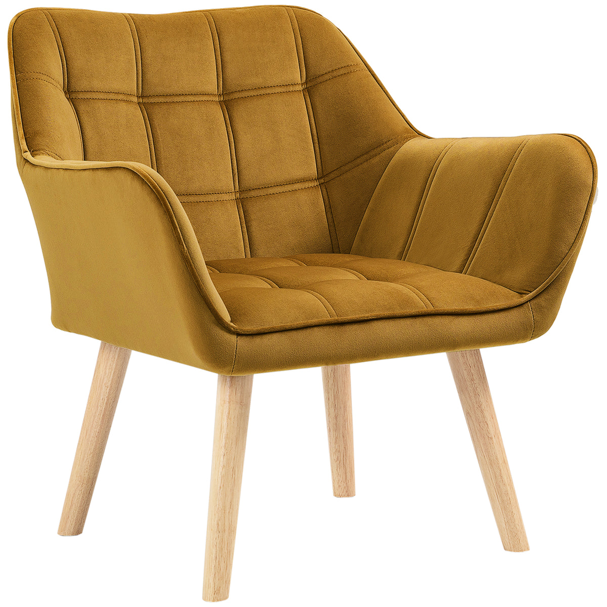 Polstersessel im Skandi-Design mit Samtoptik