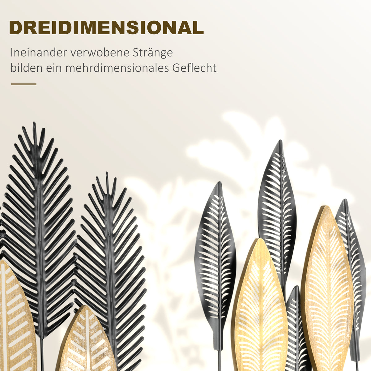 3D-Wanddeko im 2er-Set