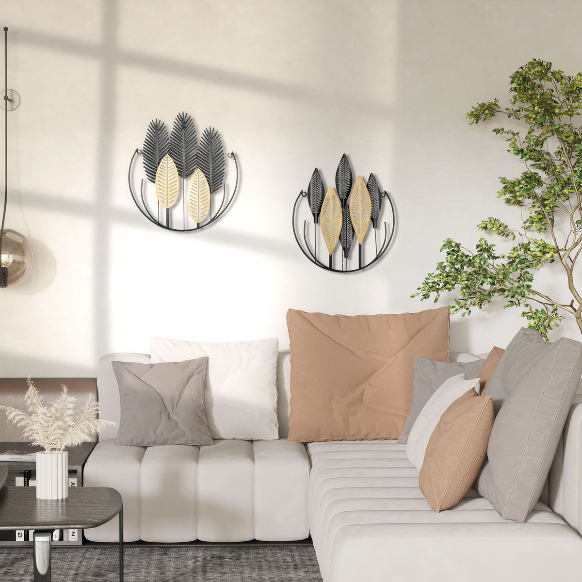 3D-Wanddeko im 2er-Set