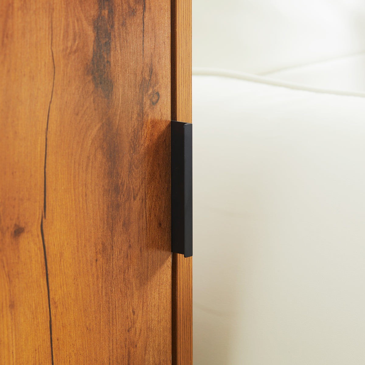 Konsolentisch mit Schrank in Naturholzoptik