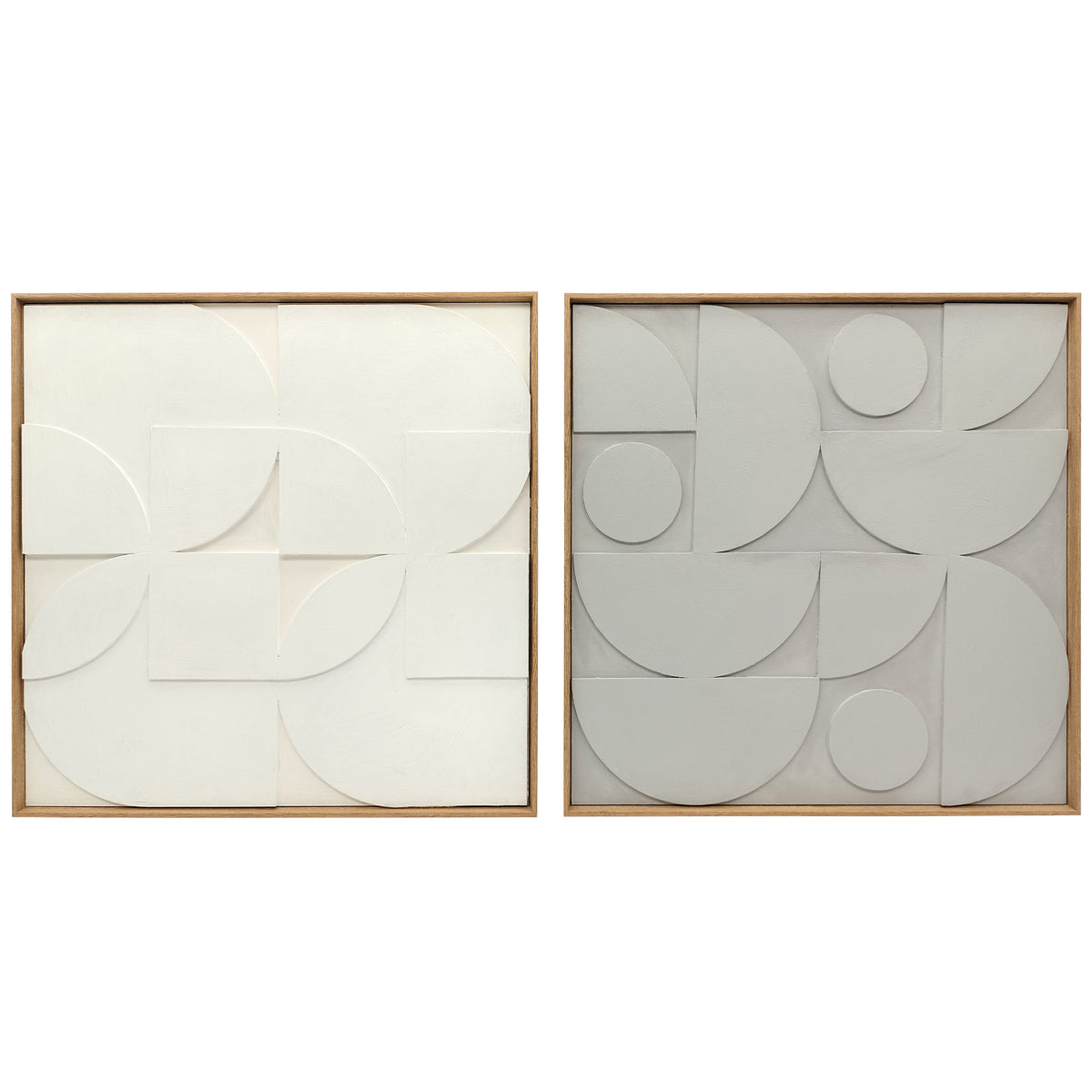 2-teiliges 3D-Wanddeko-Set mit geometrischem Muster