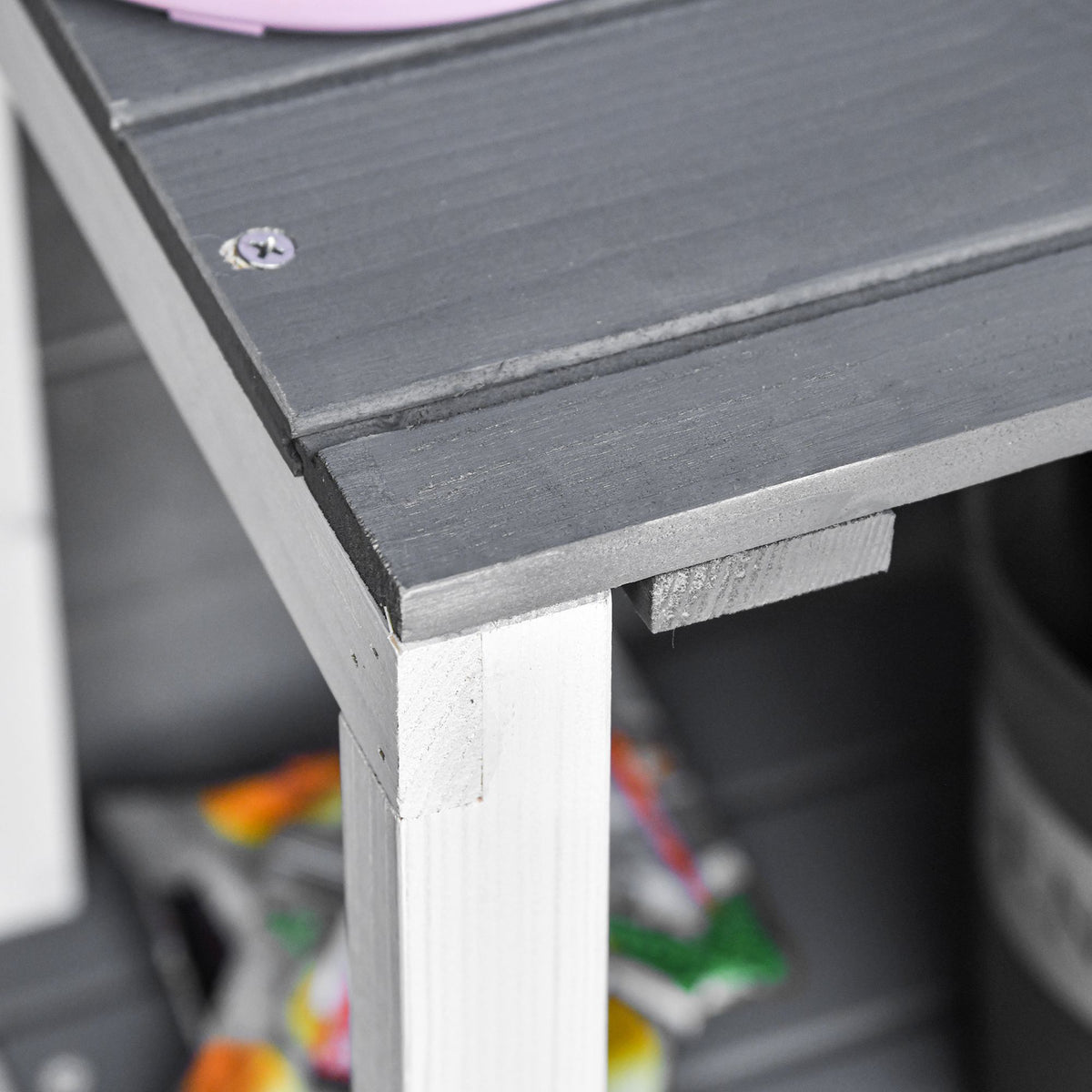 Gartenschrank aus Tannenholz mit Doppeltür