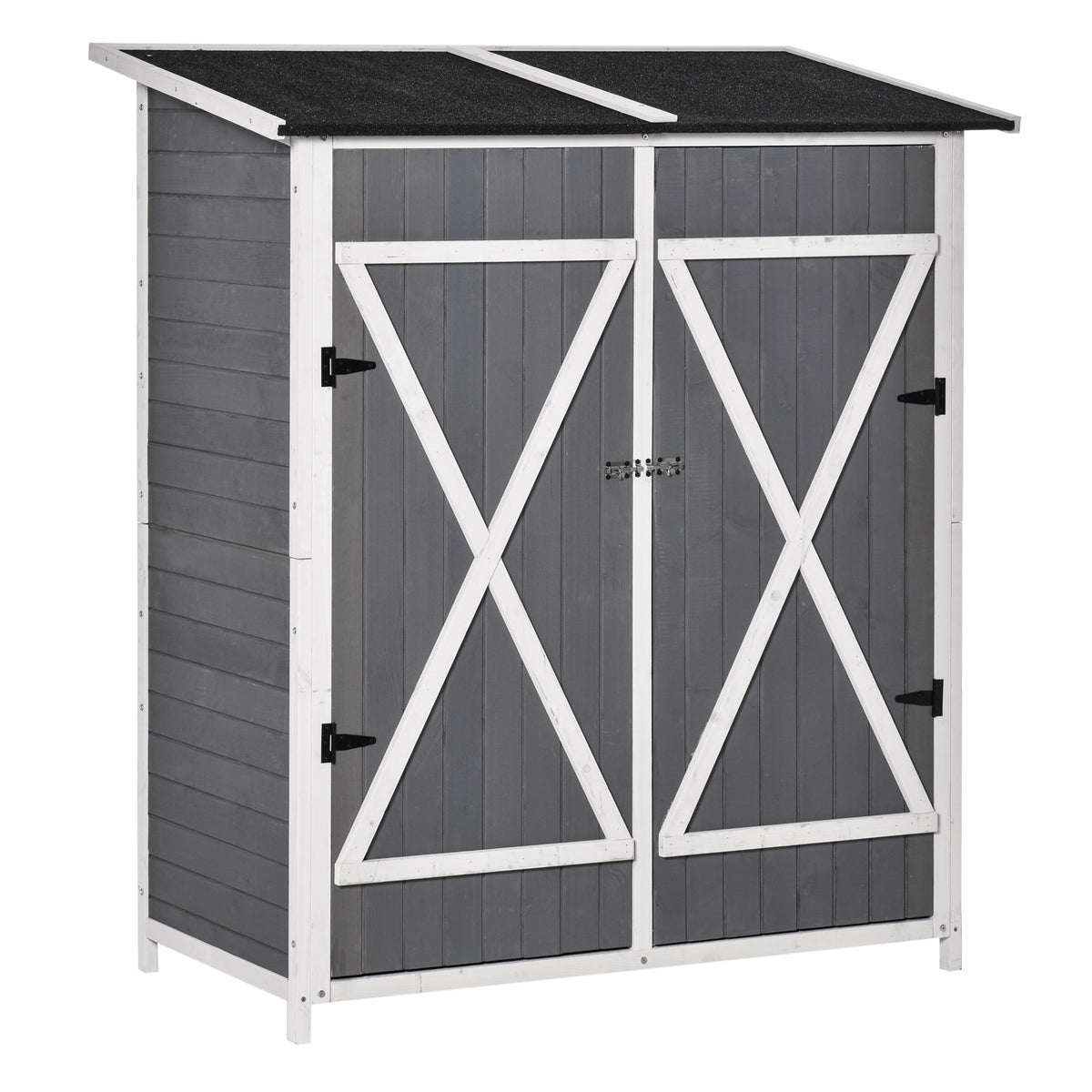 Gartenschrank aus Tannenholz mit Doppeltür