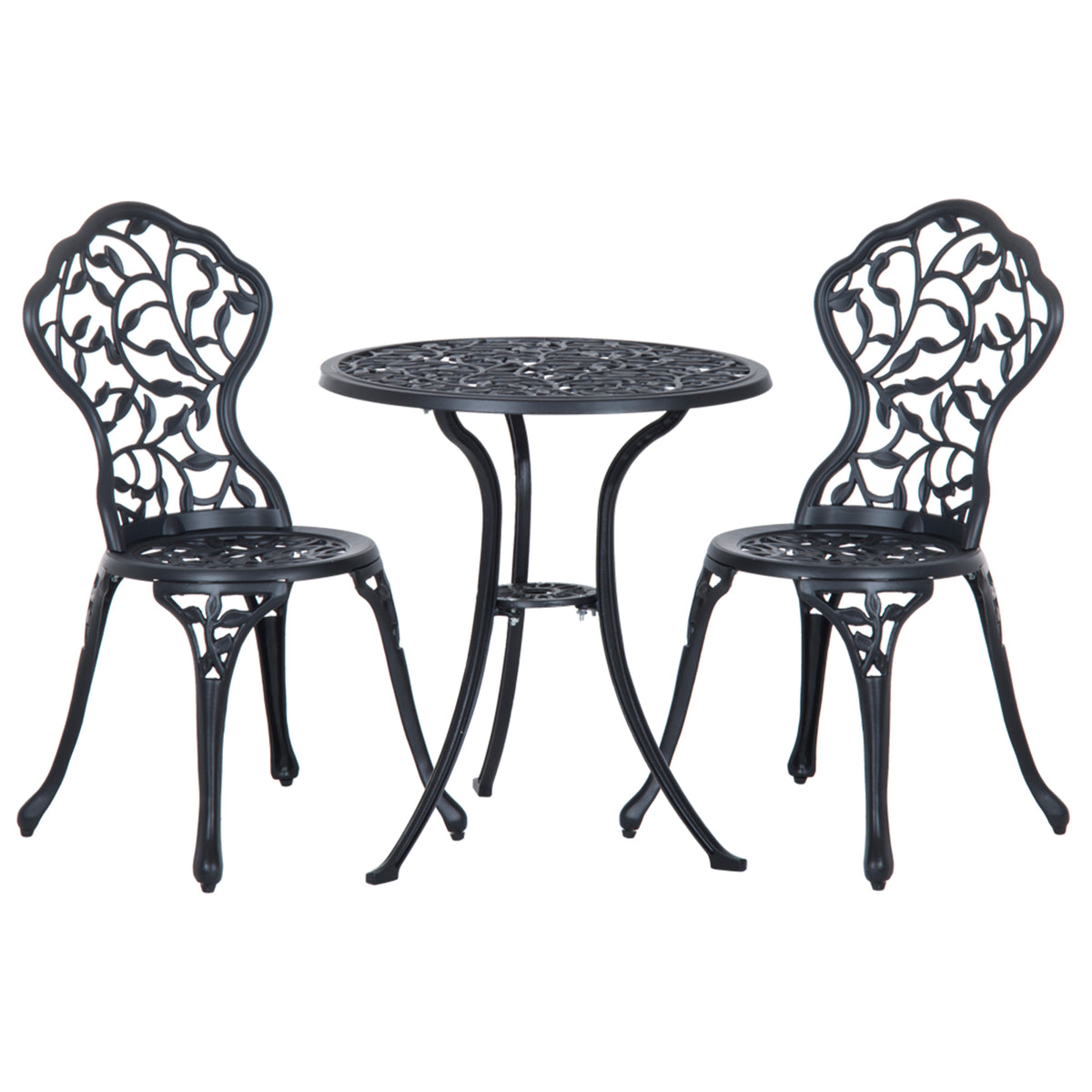 3-teiliges Bistroset aus Aluminiumguss für 2 Personen