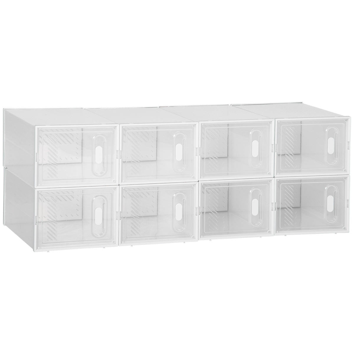 Modulares Schuhregal mit 8 Würfelfächern