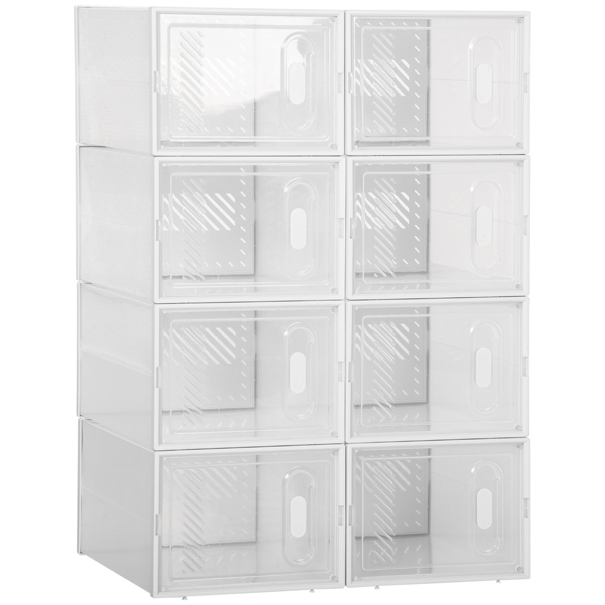 Modulares Schuhregal mit 8 Würfelfächern
