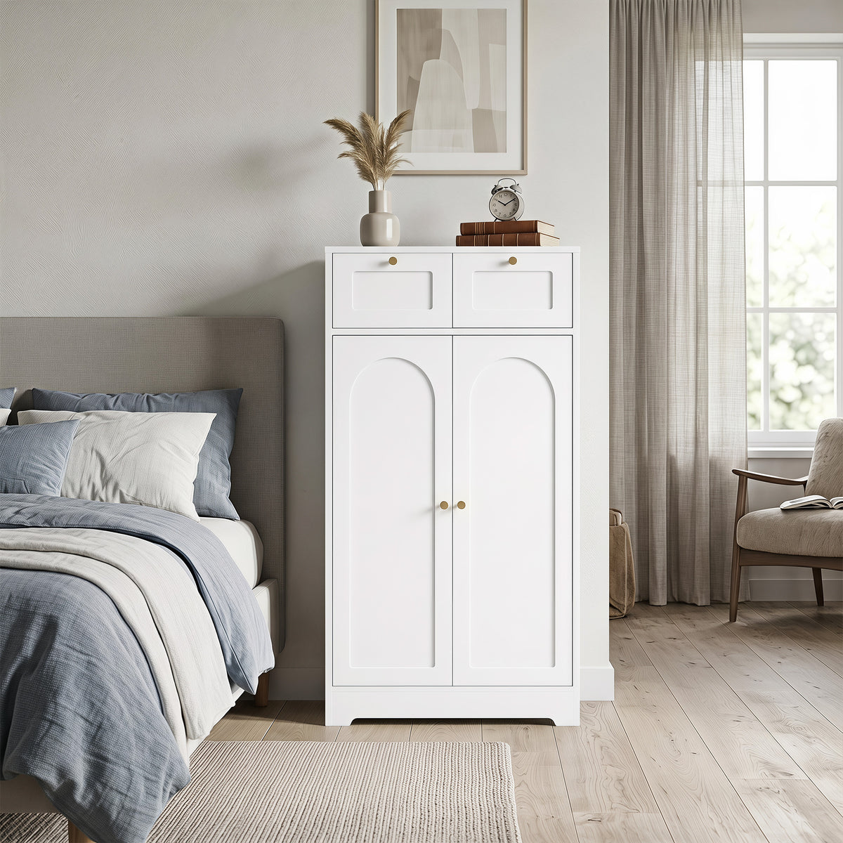 Badschrank 60 cm mit 2 Schubladen