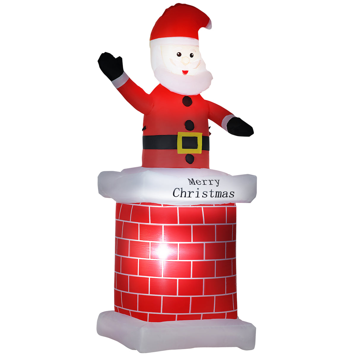 Aufblasbare Weihnachtsfigur mit LED-Beleuchtung