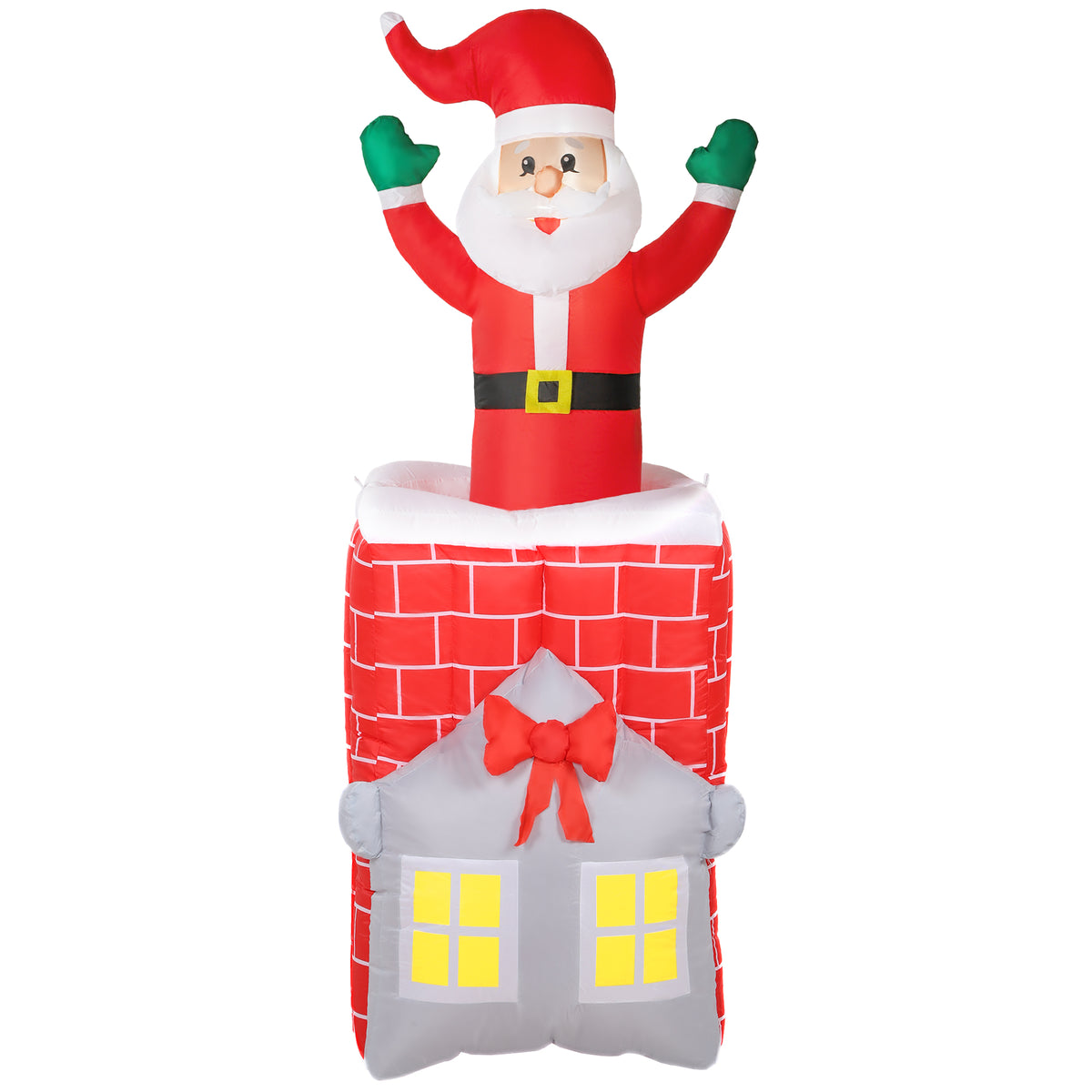 Aufblasbare Weihnachtsfigur mit LED-Beleuchtung