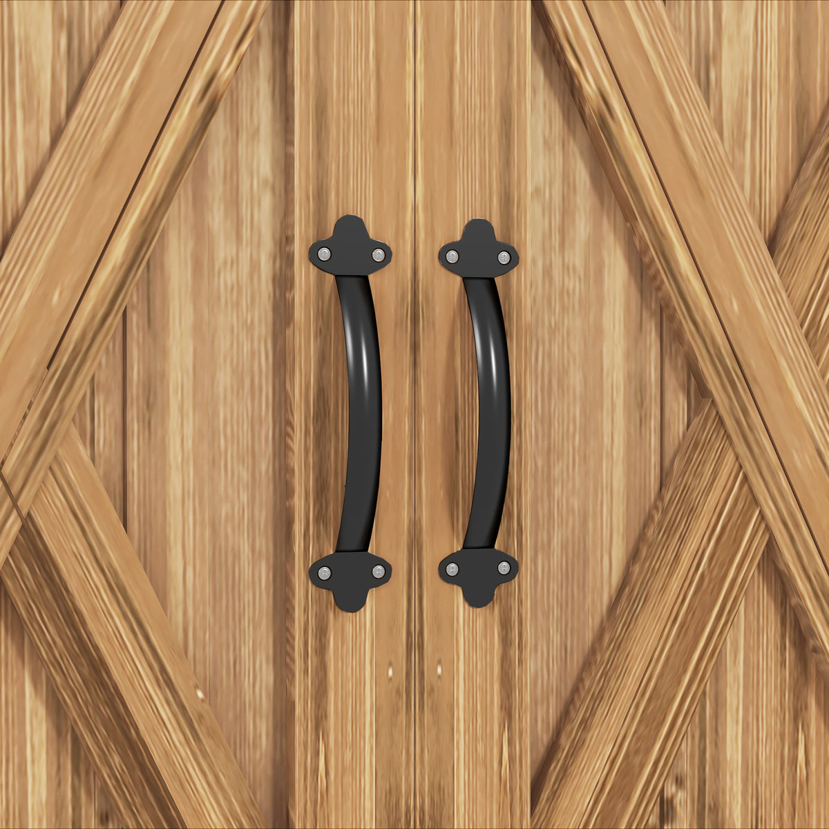Gartenschrank aus Holz mit Doppeltüren
