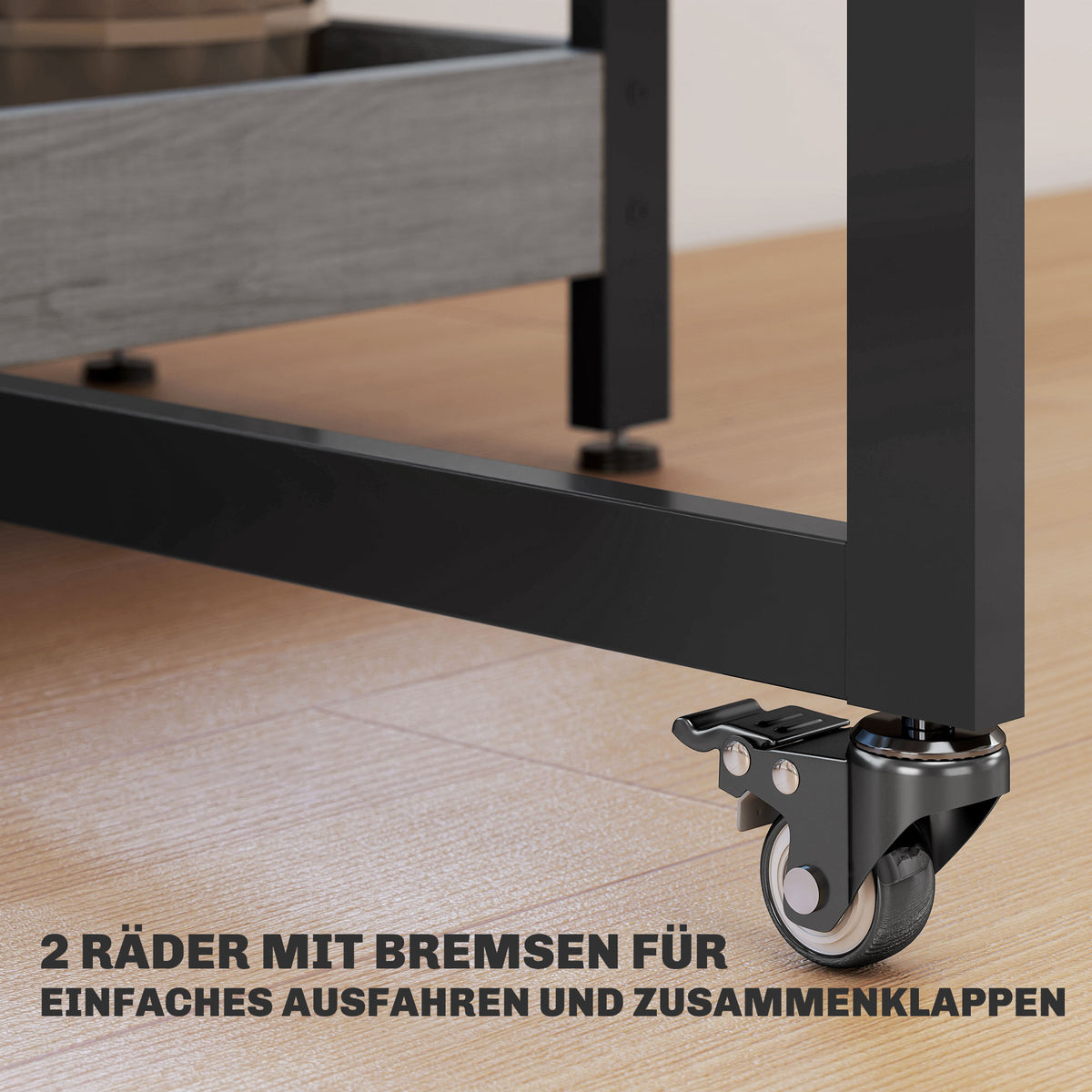Klappbarer Esstisch mit ausziehbaren Tischplatten