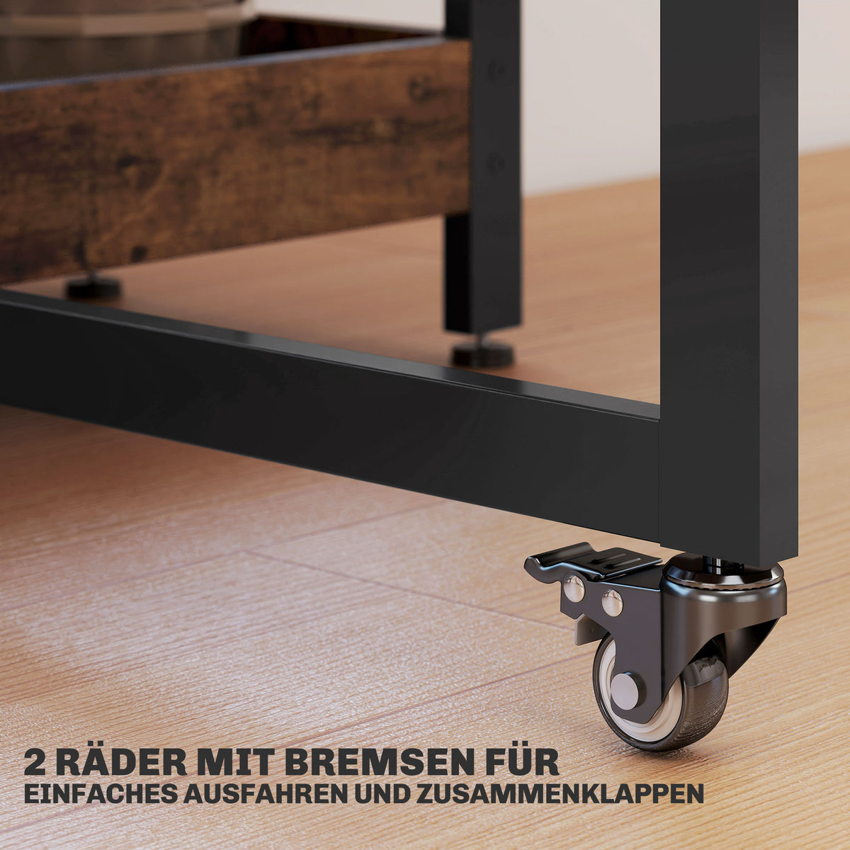 Klappbarer Esstisch mit ausziehbaren Tischplatten