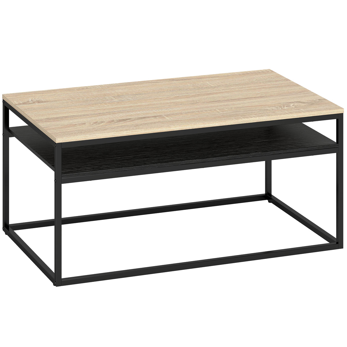 Couchtisch mit Ablage im Industrial-Stil