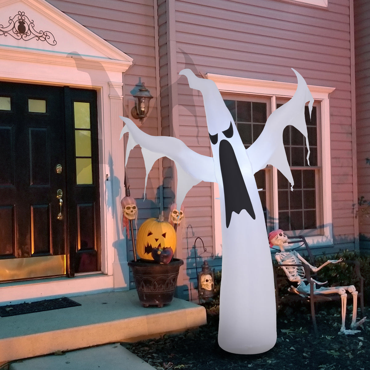 Aufblasbares Halloween-Gespenst mit LED-Beleuchtung
