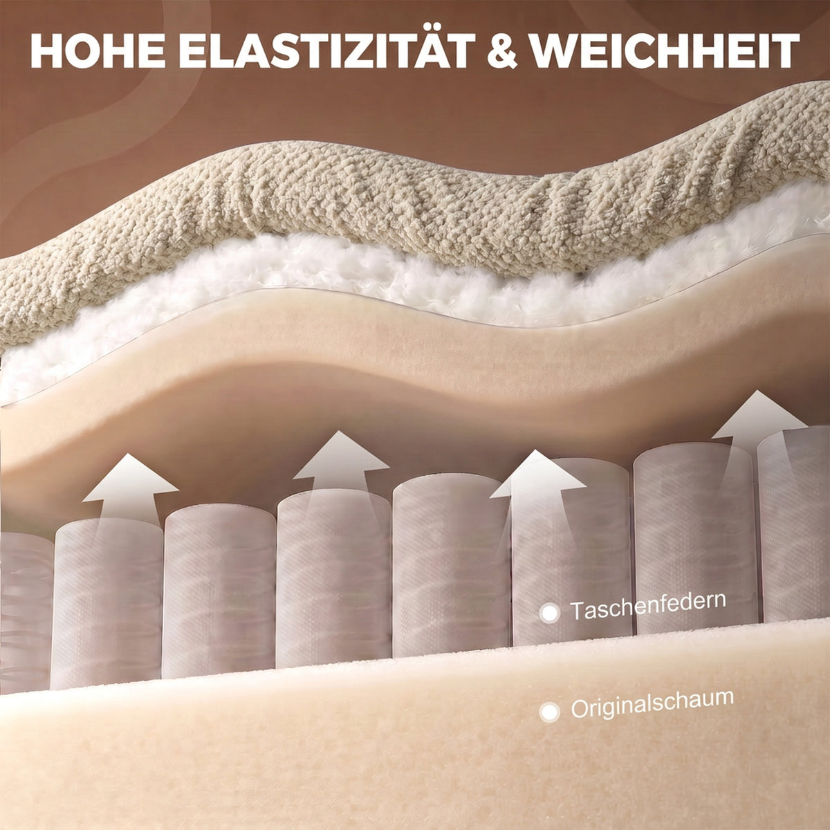 Relaxsessel mit Liege-, Wipp- und Drehfunktion