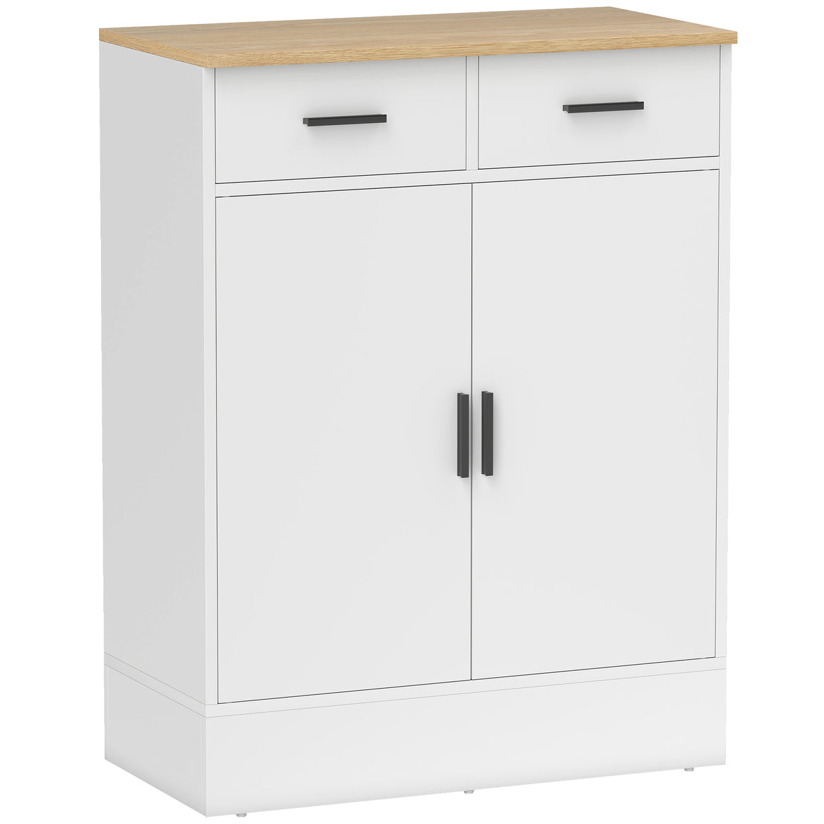 Sideboard 68 cm mit zwei Schubladen und verstellbarem Fach
