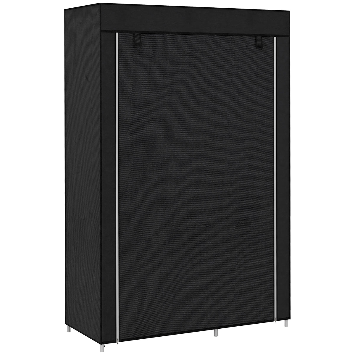 Stoffkleiderschrank mit 6 Regalen und Kleiderstange