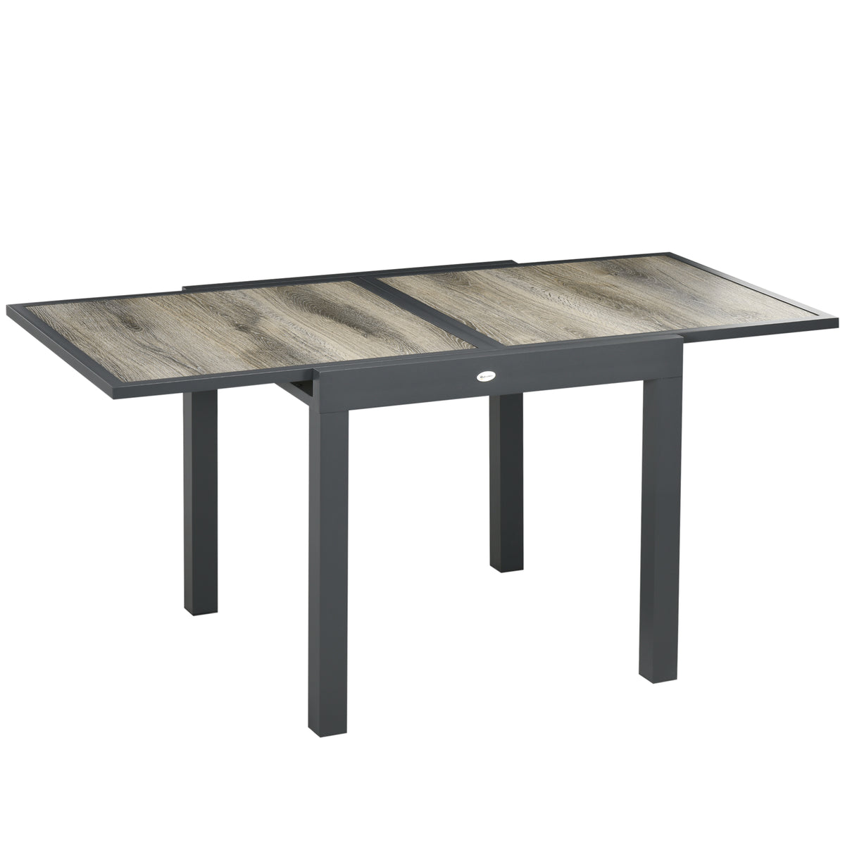 Ausziehbarer Gartentisch mit Aluminiumrahmen