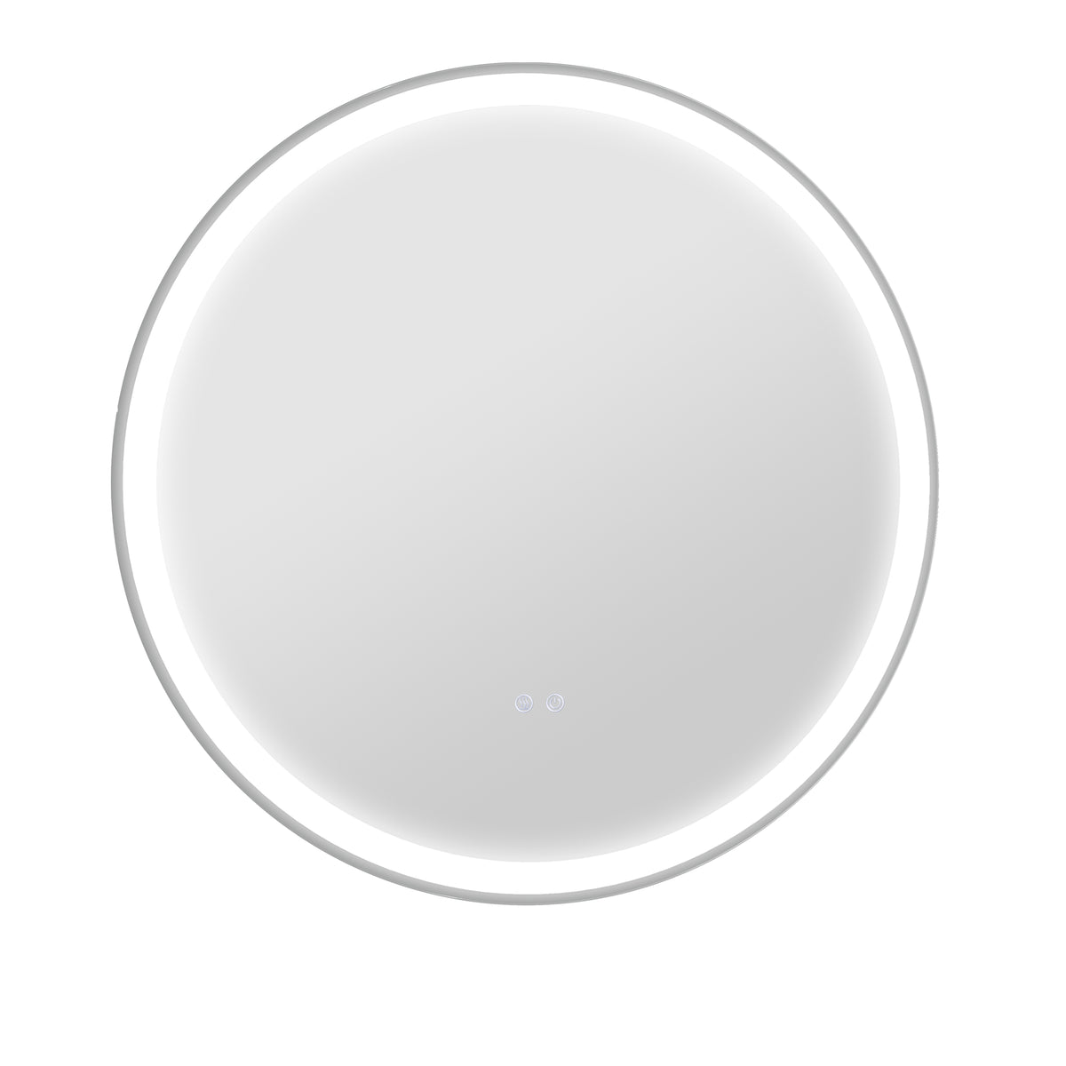 Runder LED-Badspiegel mit Touch-Bedienung