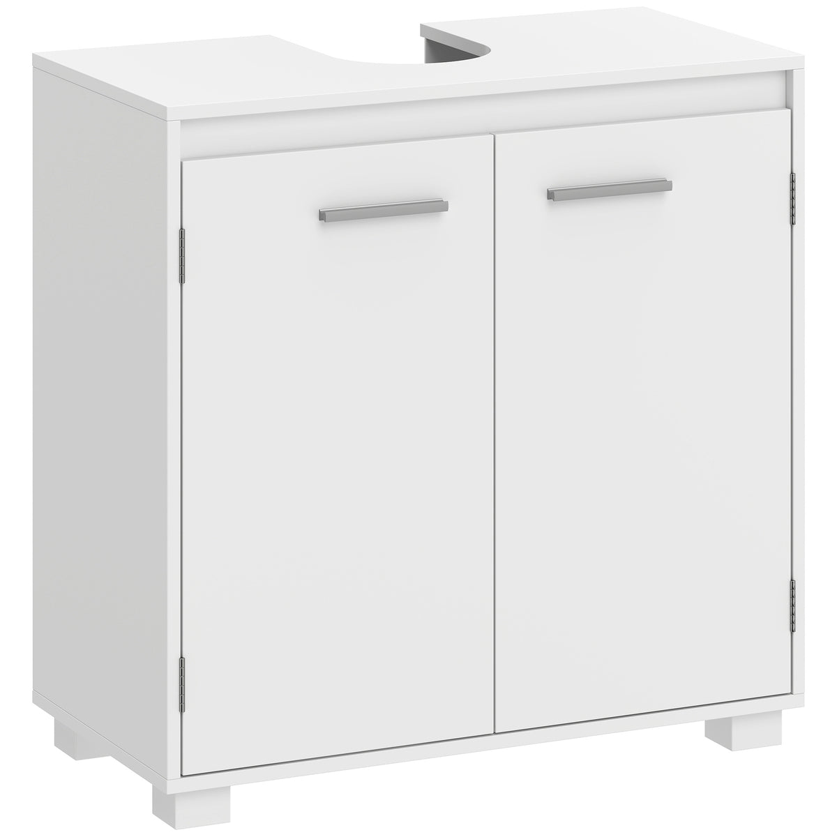 Waschbeckenunterschrank mit U-Ausschnitt und verstellbarem Regal
