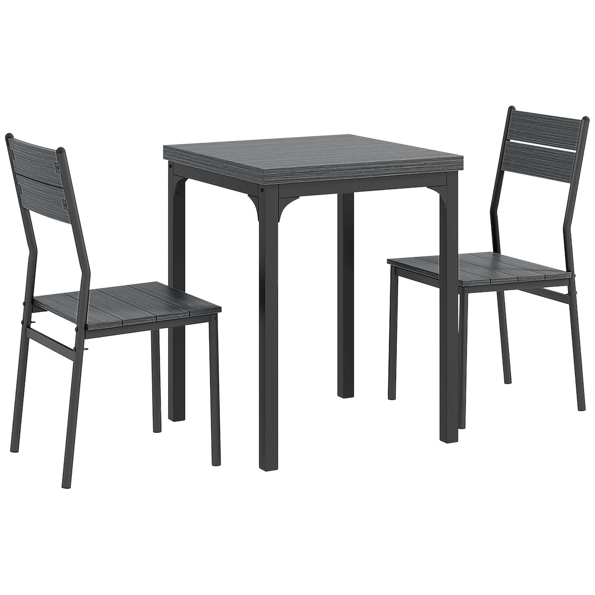 3-teilige Essgruppe mit Tisch und 2 Stühlen