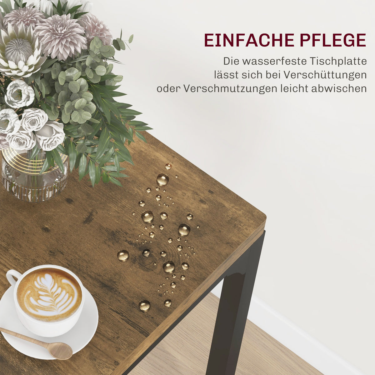 3-teilige Essgruppe mit Tisch und 2 Stühlen