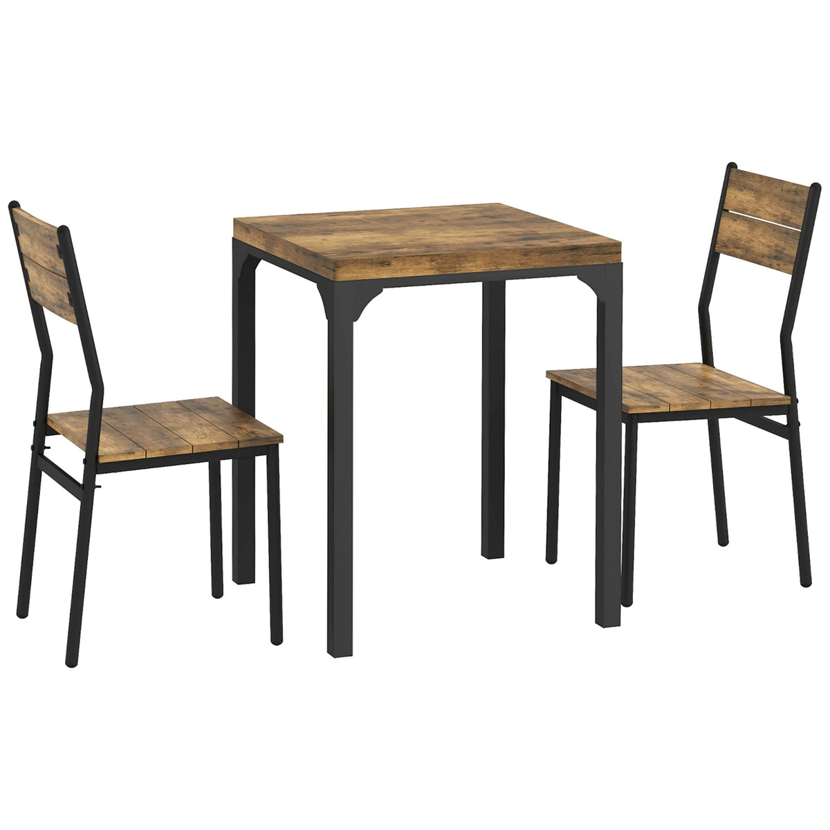 3-teilige Essgruppe mit Tisch und 2 Stühlen