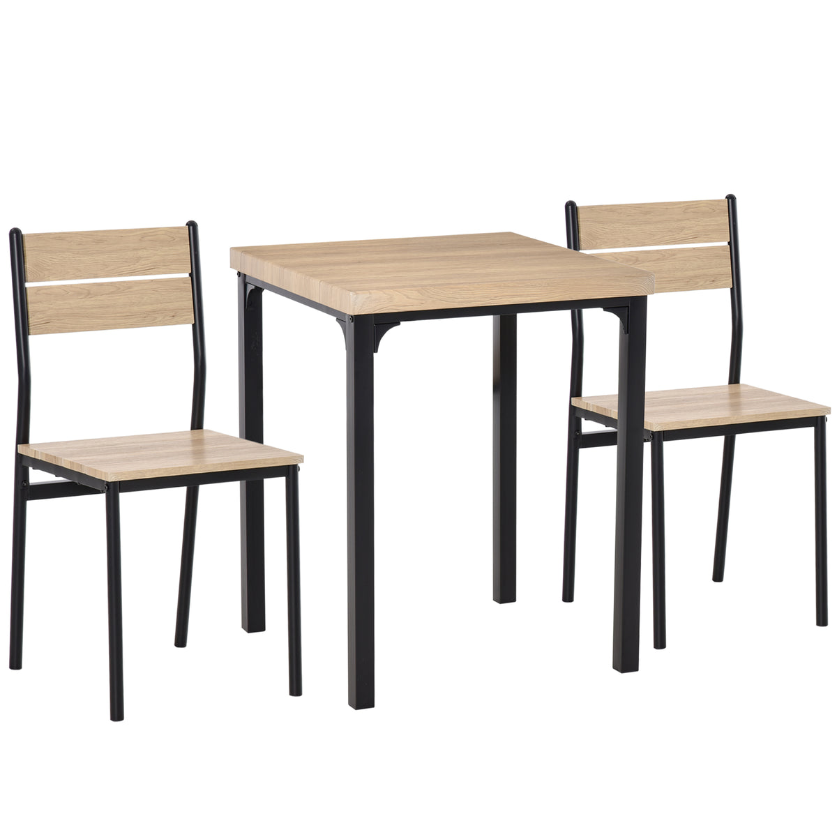 3-teilige Essgruppe mit Tisch und 2 Stühlen