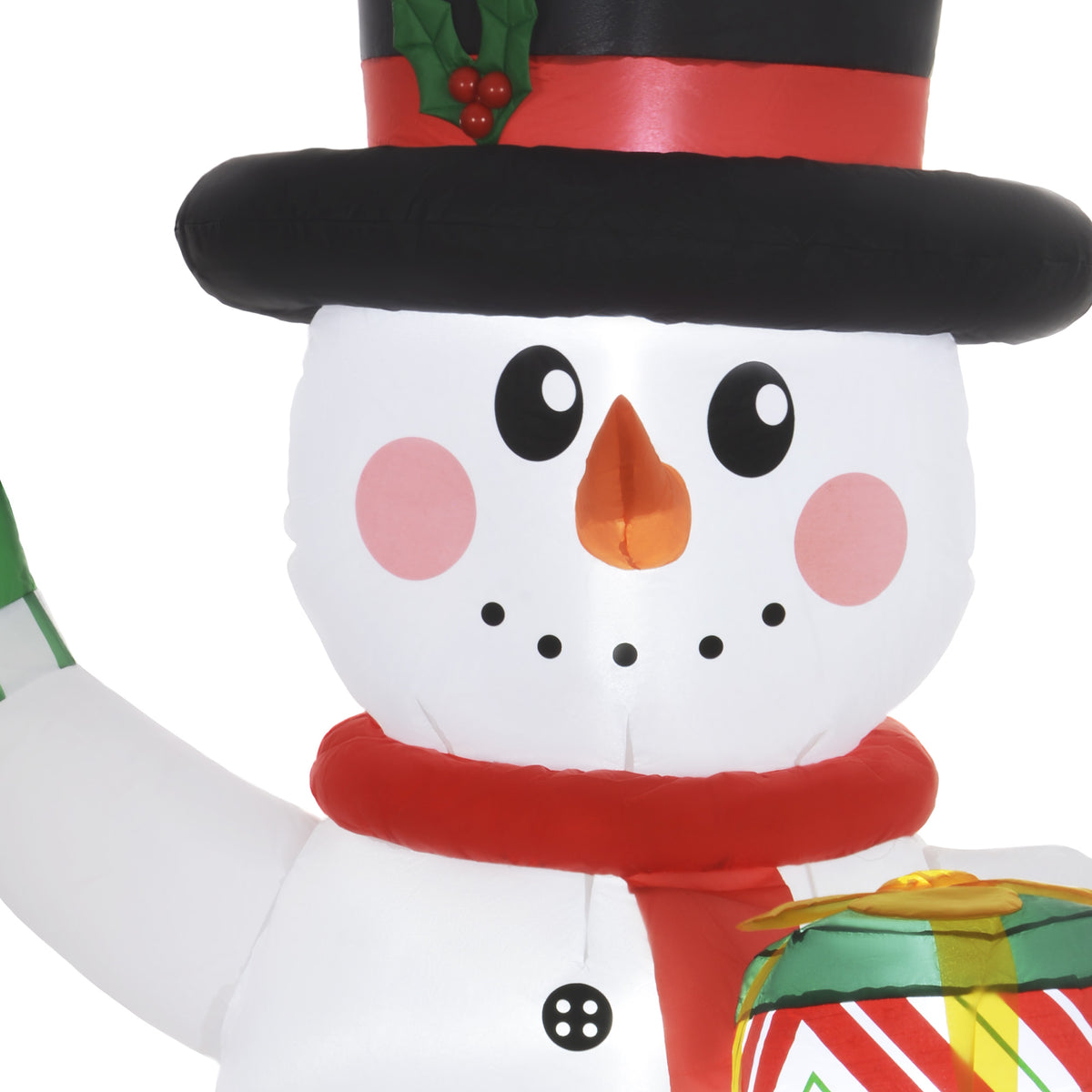 Aufblasbarer LED-Weihnachtsschneemann aus Polyester
