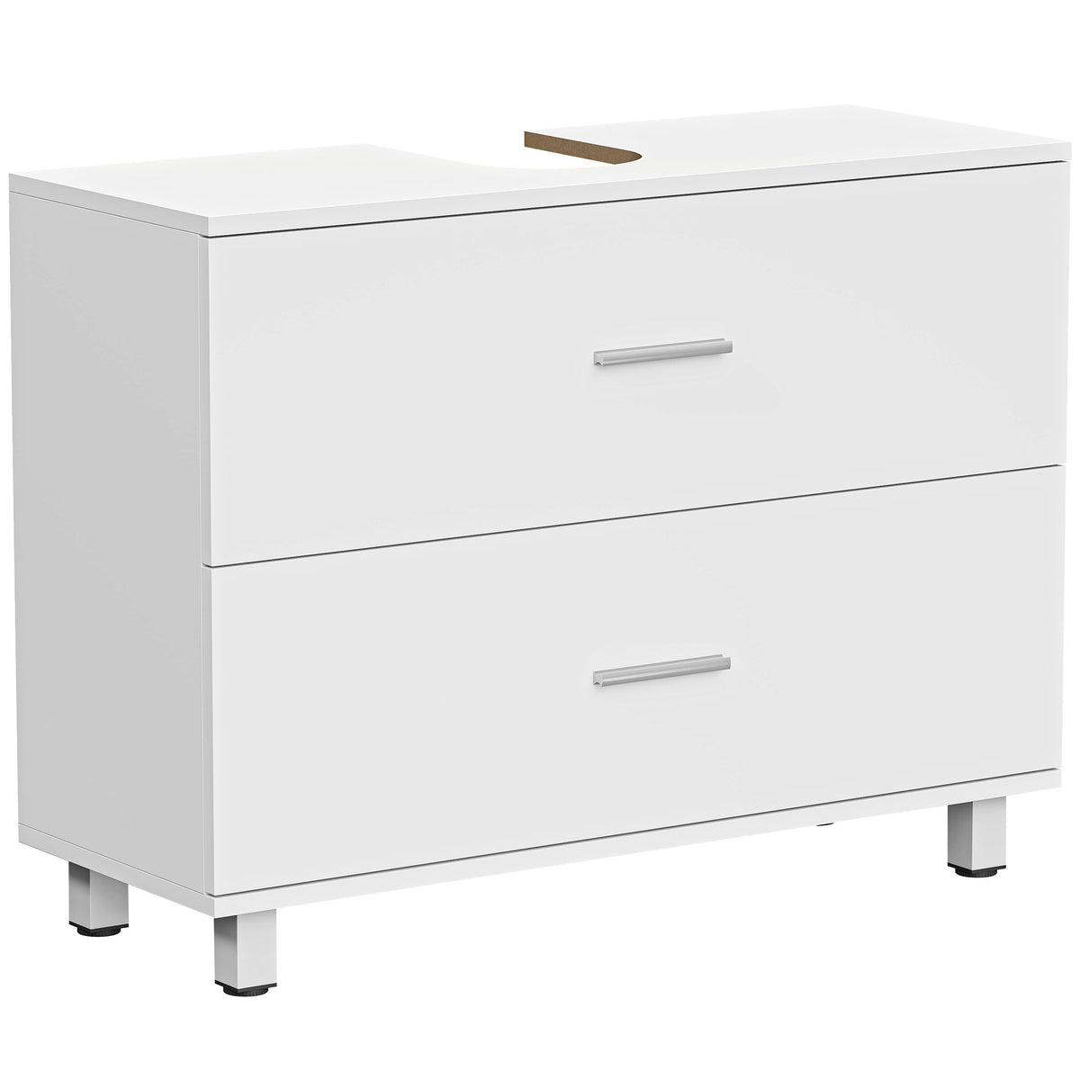 Waschbeckenunterschrank 80 cm mit zwei Schubladen