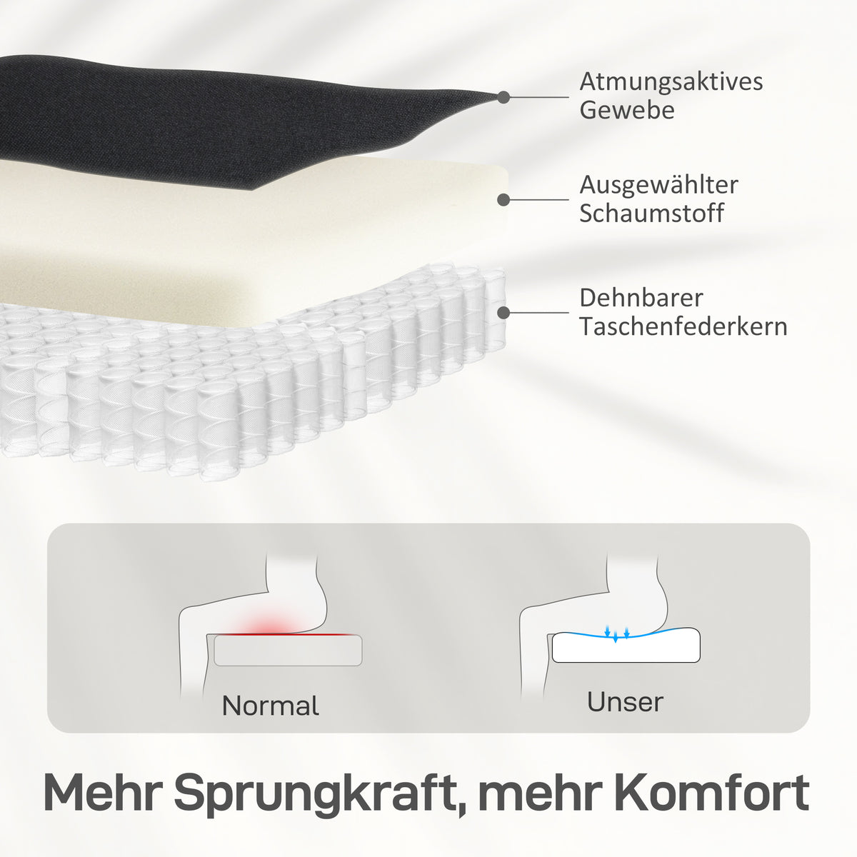 Relaxsessel mit Liegefunktion und Taschenfederkern
