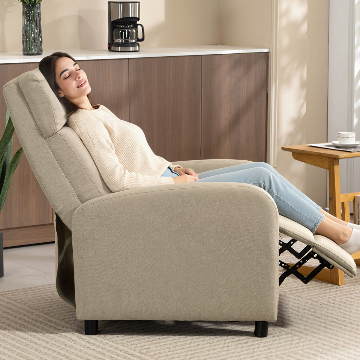 Relaxsessel mit Liegefunktion und Taschenfederkern